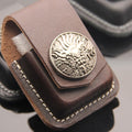 COSY MOMENT Small Box Case For Zippo Handmade Leather Lighter Cover Kerosene Lighter Holder Bag Lighter Cover Men Gift YJ442